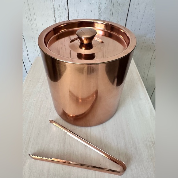 Mainstays 3 Quart Stainless Steel Ice Bucket,Copper / Dining - Picture 3 of 7
